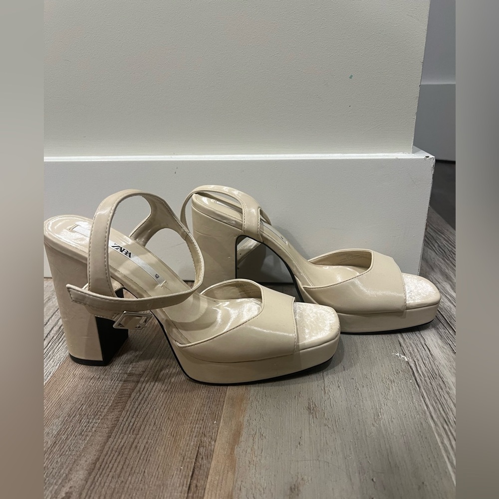 Zara open toe platform